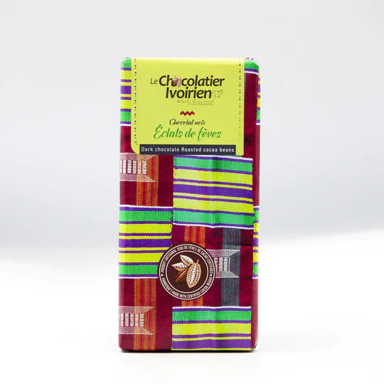 Chocolat noir aux éclats de fèves de cacao